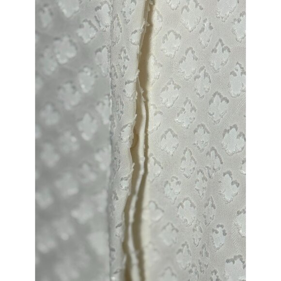 Banana Republic Womens Dillon Classic Fit Ruffle Collar Blouse M White Beach - Picture 11 of 12